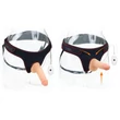 Felcsatolható herés világos dildó hámmal 18 cm - Vibrating Easy Strapon Set 7.0