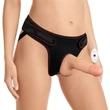 Felcsatolható herés világos dildó hámmal 18 cm - Vibrating Easy Strapon Set 7.0