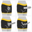 Felcsatolhatóhoz uniszex rövidnadrág Horny strapon shorts xl/xxl (95 - 106 cm derék)