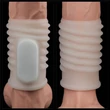 Spirál mintás péniszmandzsetta vibrációval - Vibrating Spiral Knights Ring (White) I
