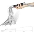 Korbács műbőr ezüst és fekete Struggle my flogger