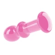 Anális dugó üvegből 4.5" glass romance rózsaszínú
