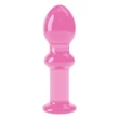 Anális dugó üvegből 4.5" glass romance rózsaszínú