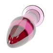 Üveg fenékdugó Glass romance 5 rózsaszínű 12,5 cm