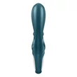 Kétmotoros csiklókaros vibrátor Satisfyer Hug Me rabbit sötét türkiz