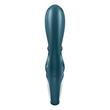 Kétmotoros csiklókaros vibrátor Satisfyer Hug Me rabbit sötét türkiz
