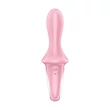 Állítható vastagságú análkúp vibrátoros Air pump booty 5+ pink