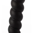Anális dildó csavart fekete butt plug silicone m X-men 9.45