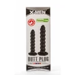 Anális csavart dildó silicone butt plug black s X-men 7.87