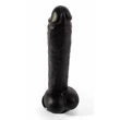 Tapadótalpas valósághű dildó 32 cm-es cock black X-men louis 12.5
