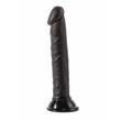 Talpas fekete dildó 14 cm X-men 5.5 ultra soft dildo