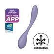 G-spot flex 5+ lilac hajlítható multi vibrátor