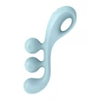Tri Ball 2 light blue multi vibrátor tripla stimulációval 