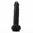 Tapadótalpas herés dildó X-men geoff 11.9 cock black 30 cm