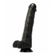 Tapadótalpas herés dildó X-men geoff 11.9 cock black 30 cm