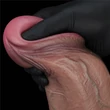 Kétrétegű dildó tapadókrongos 13'' dual layered silicone cock xxl 33 cm