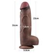 Valósághű nagy dildó 12'' dual layered silicone cock xxl 30 cm