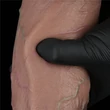 Valósághű nagy dildó 9.5'' dual layered silicone cock xxl 24 cm