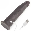 Forgó fejű dildó rotátor 9'' dual layered silicone rotator brown 23 cm