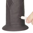 Forgó fejű dildó rotátor 8'' dual layered silicone rotator brown 20 cm