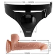 Felköthető tapadótalpas dildó 19 cm Pretty love kevin harness briefs