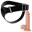 Felköthető tapadótalpas dildó 22,5 cm Pretty love jerry harness briefs