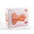 Női test torzó hagyományos pózhoz Double hole 3d masturbator iii