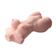 Nagymellű női test torzó Double hole 3d masturbator