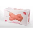 Nagymellű női test torzó Double hole 3d masturbator