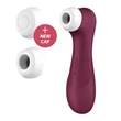 Léghullámos csiklóizgató borvörös Satisfyer Pro 2 generation 3 with liquid air bluetooth app