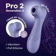 Léghullámos csiklóizgató lila Satisfyer Pro 2 generation 3 with liquid air
