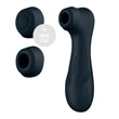 Léghullámos csiklóizgató fekete Satisfyer Pro 2 generation 3 with liquid air