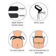Felköthető vibrátor állítható hámmal Easy strapon set 7.5" fekete 19 cm
