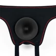 Felköthető vibrátor állítható hámmal Easy strapon set 7.5" fekete 19 cm