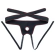 Felcsatolható herés fekete dildó hámmal 21,5 cm - Easy Strapon Set 8.5''