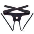 Felcsatolható dildó, állítható hám Easy strapon set 7.5" fekete 19 cm