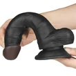 Felcsatolható dildó, állítható hám Easy strapon set 7.5" fekete 19 cm