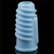 Vibrátoros péniszmandzsetta spirál Vibrating spiral knights ring blue