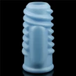 Vibrátoros péniszmandzsetta spirál Vibrating spiral knights ring blue