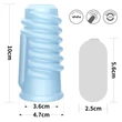 Vibrátoros péniszmandzsetta spirál Vibrating spiral knights ring blue