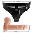 Felköthető dildó Pretty love tom harness briefs 20 cm