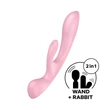 Nyúl vibrátor Satisfyer Triple oh pink 24 cm
