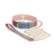 Kötözéshez nyakörv és póráz, Spectra bondage rainbow collar & leash