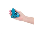 Forgómotorral és vezeték nélküli távirányítóval fenékdugó, Inya Alpine teal butt plug
