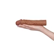 Péniszhosszabbító (+5cm) barna Pleasure X-Tender Penis Sleeve Brown 3