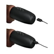 Barna herés lökő vibrátor 19 cm - 7.5" thrusting cock with balls brown