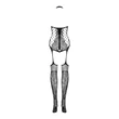 Fekete csipkés testharisnya - Bodystocking f240 s/m/l