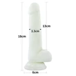 Világítós dildó tapadótalpas 7.0 lumino play silicone