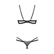 Nyitott tanga és melltartó szett - Nutris 2-pcs crotchless set xs/s