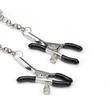 Mellbimbócsipesz világító díszítéssel Glow-in-dark nipple clamps, light blue